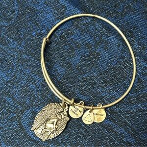 Alex and Ani “Guardian of Answers” Gold Charm Bracelet